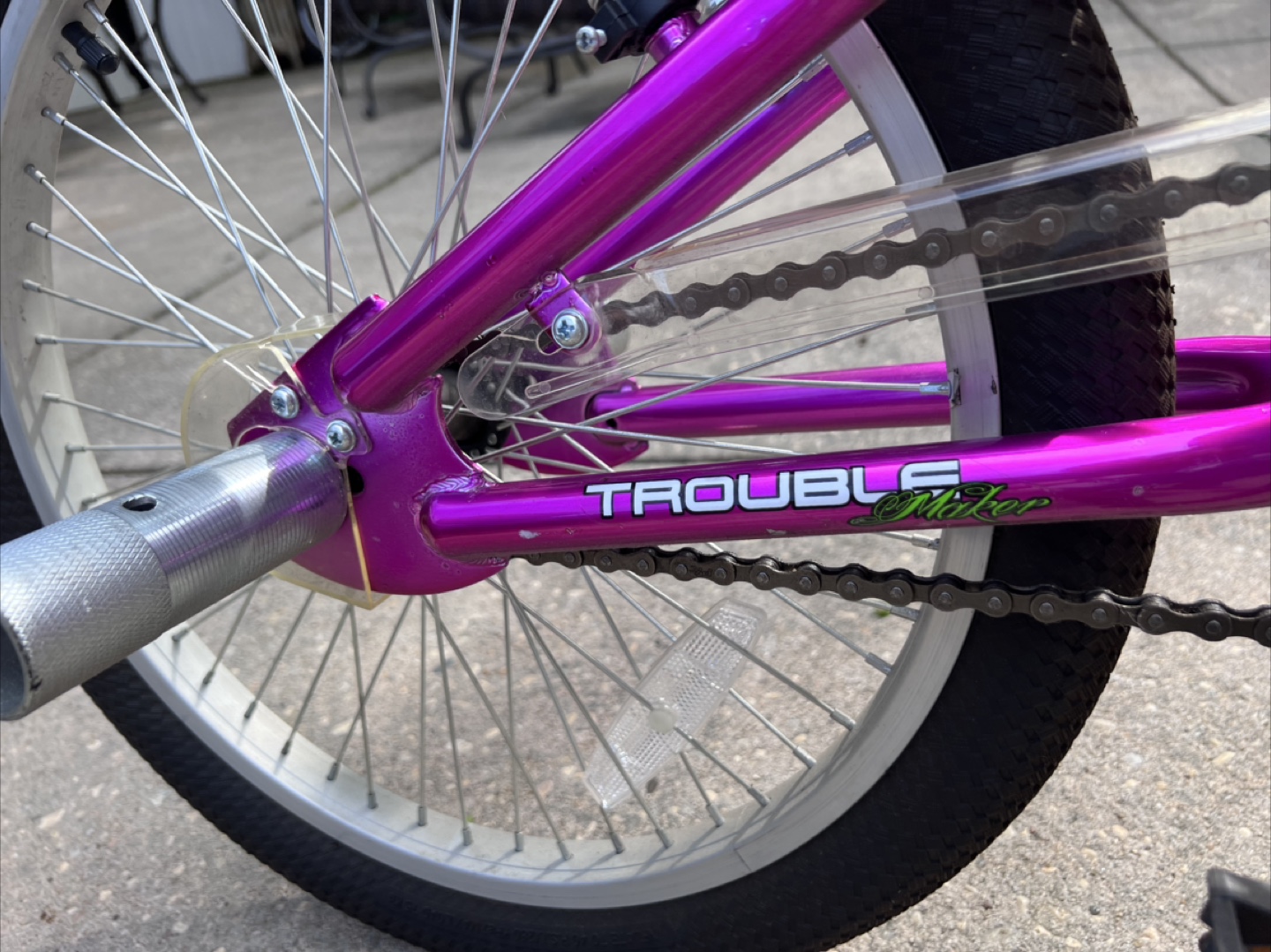 Boys/Girls' 20" Trouble Maker Freestyle BMX Bike - Purple - photo 2