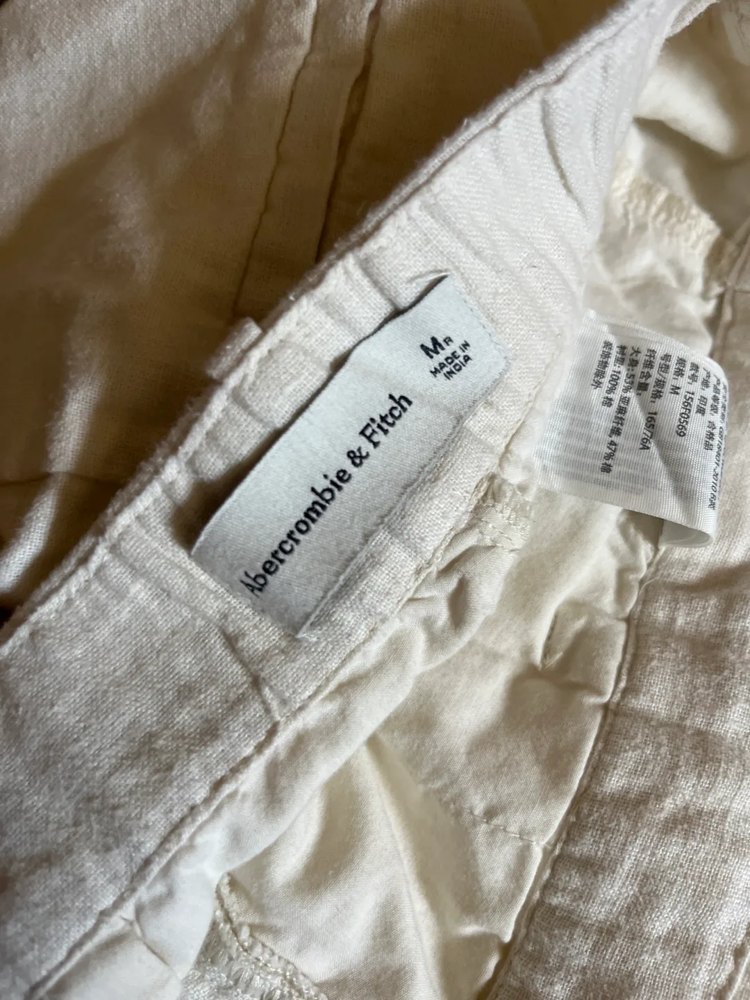 Cream-coloured Linen Trousers image indicator(2)
