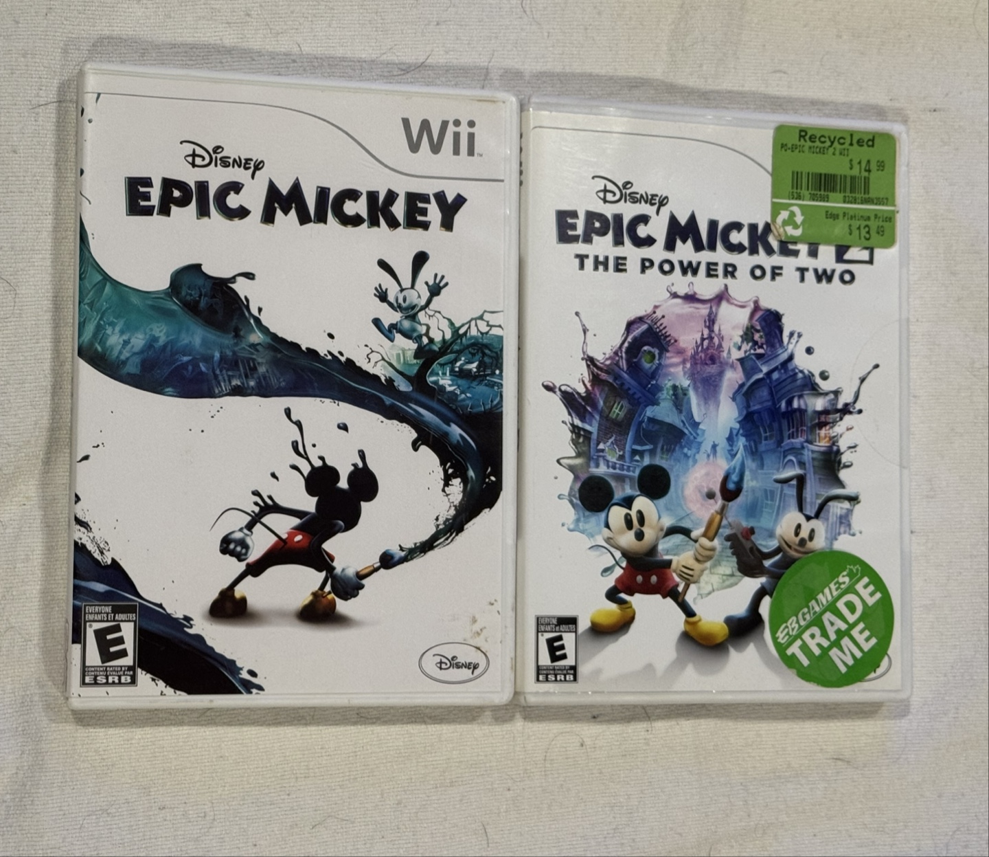 Disney Epic Mickey & Epic Mickey 2 - Wii Games
