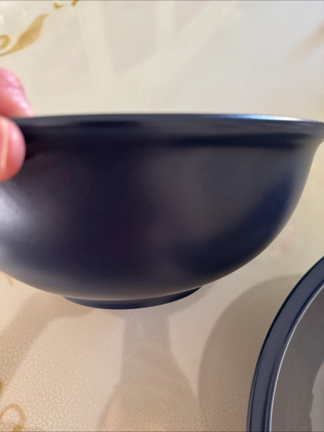 Two Dark Blue Ceramic Bowls image indicator(4)