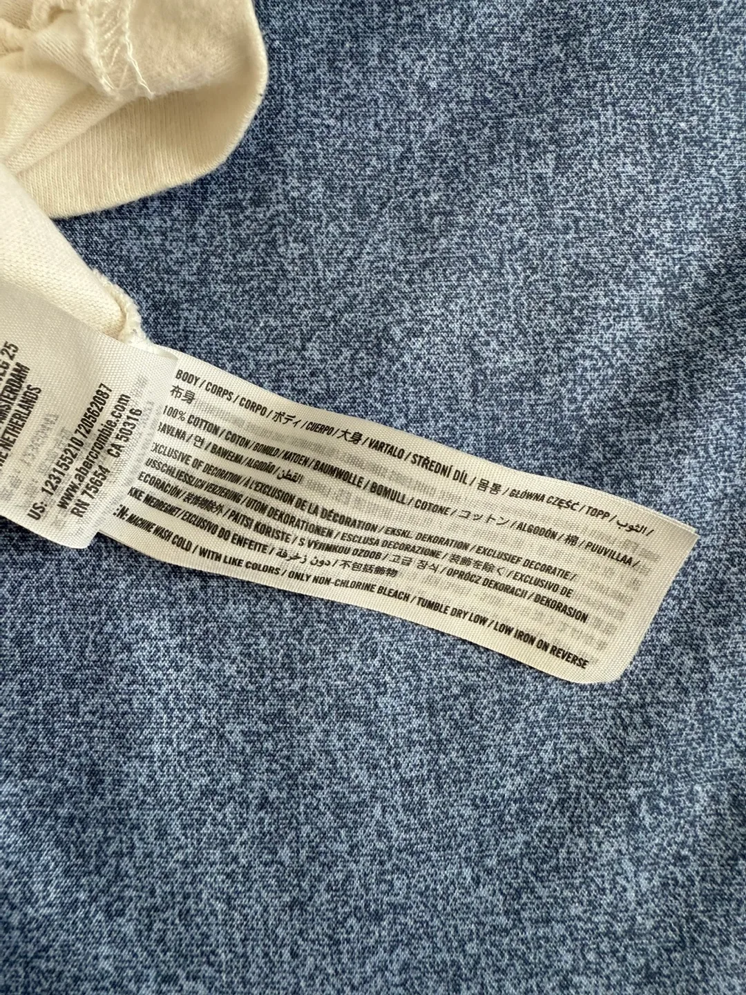 Men’s Vintage-Style T-Shirt (SM/MED) Abercrombie & Fitch brand image indicator(7)