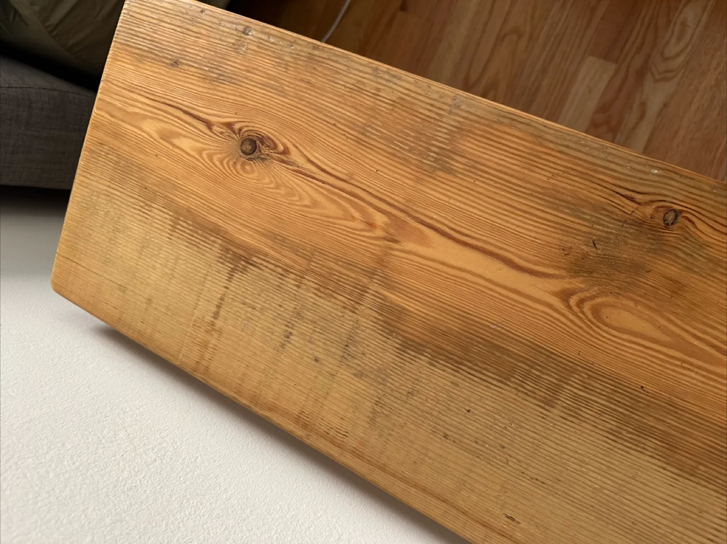 Rustic Reclaimed Wood Console Table with Hairpin Legs image indicator(6)