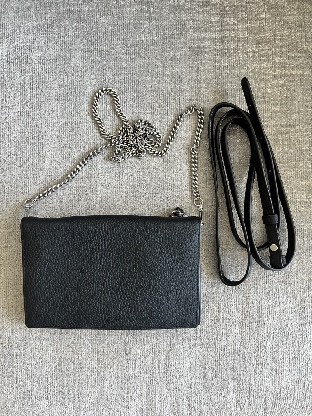 Allsaints Leather Wallet on Chain