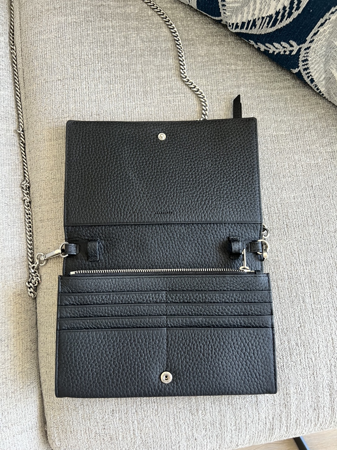 Allsaints Leather Wallet on Chain - photo 3