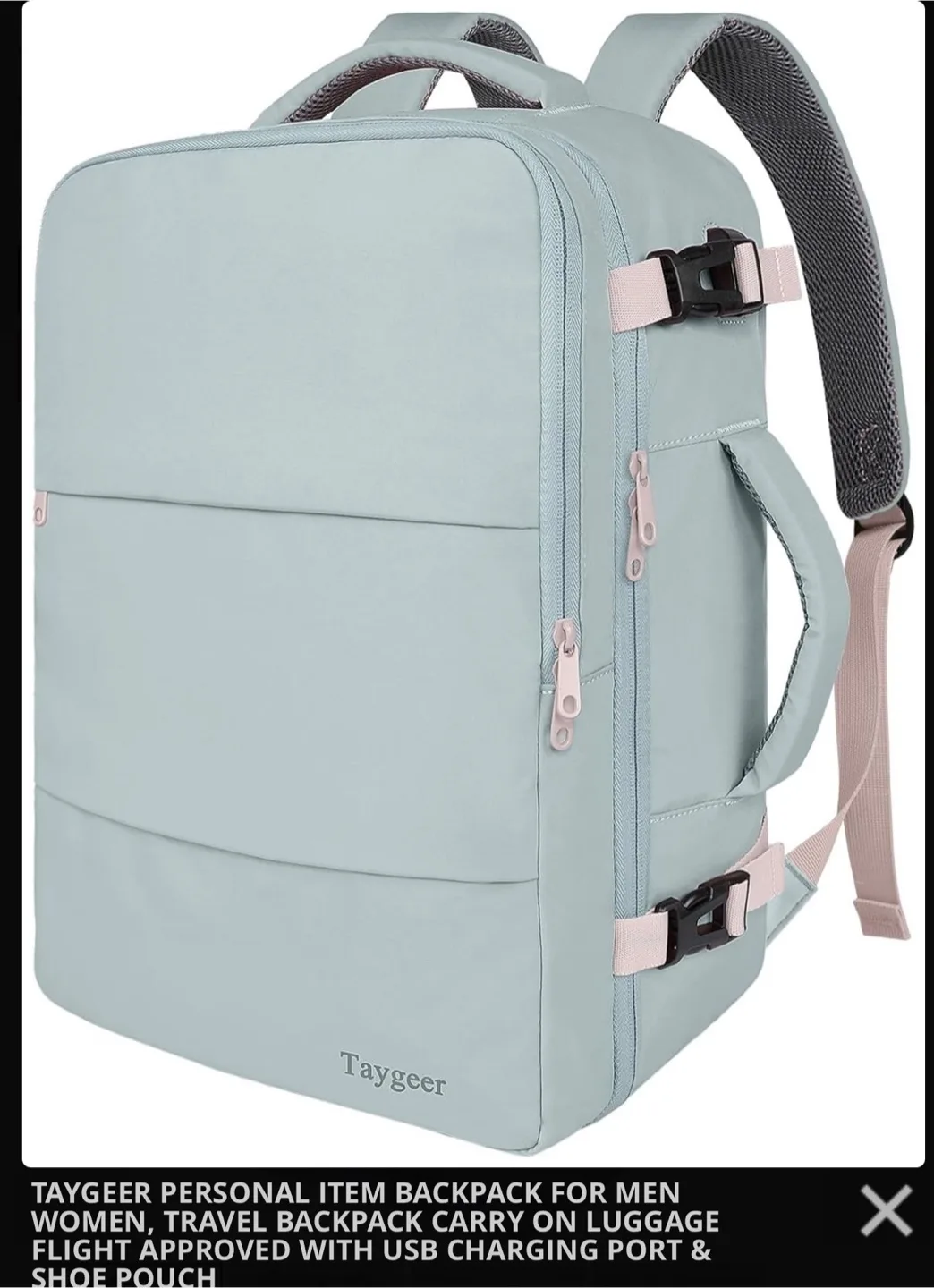 Taygeer Flight Approved Carry-On Backpack thumbnail