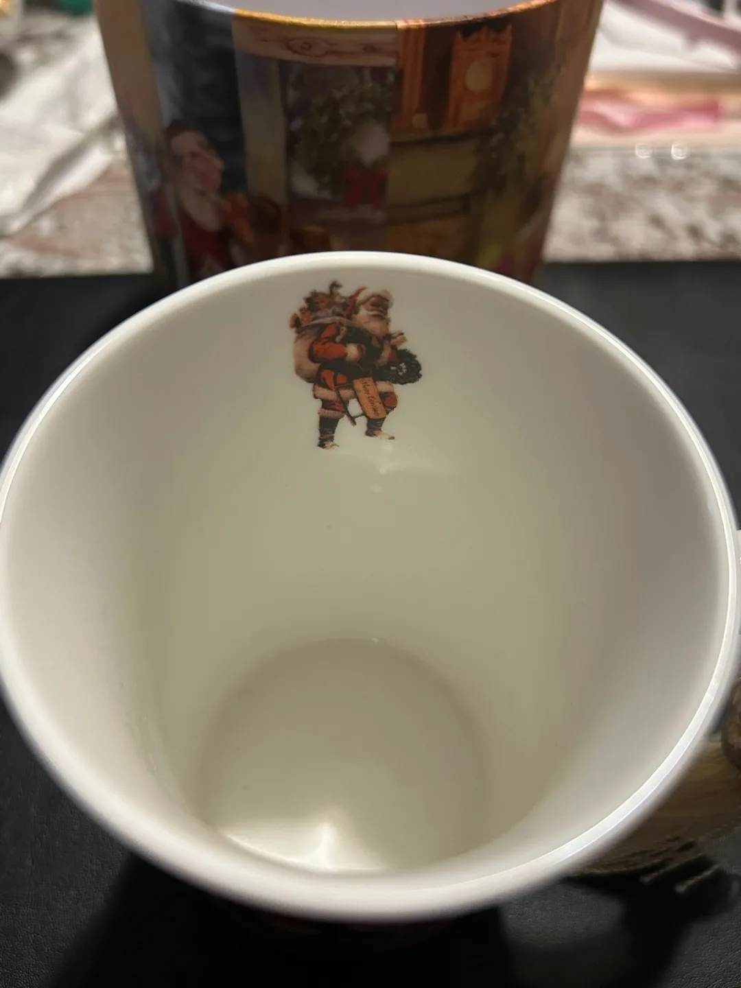 Vintage Christmas Mug with Box - New Bone China image indicator(2)