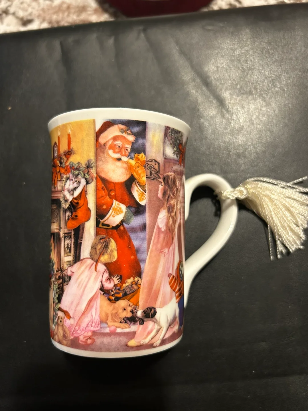 Vintage Christmas Mug with Box - New Bone China thumbnail
