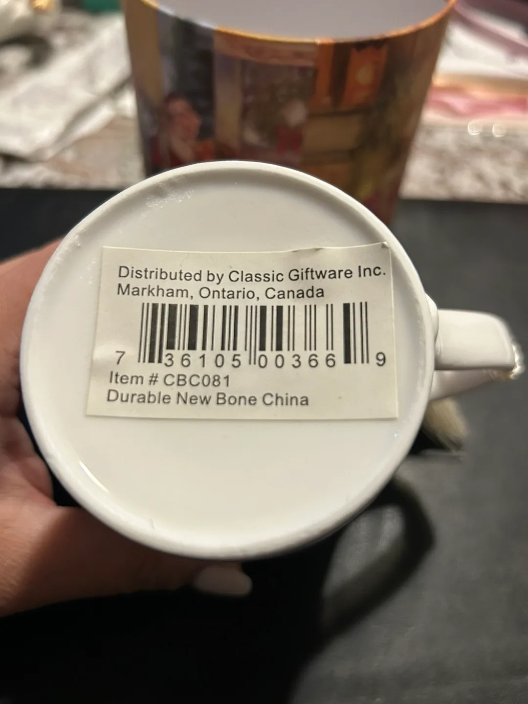 Vintage Christmas Mug with Box - New Bone China image indicator(3)