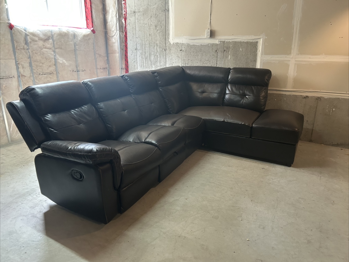 Sectional Sofa with Recliner, Storage, Cup Holder - photo 2