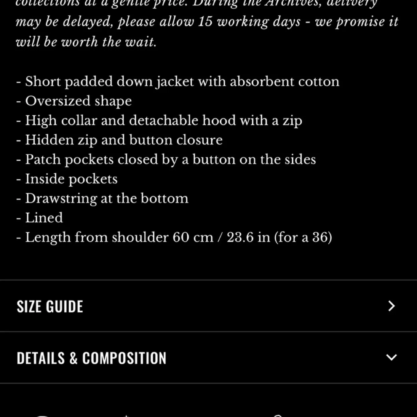 Sezane Java Puffer Jacket size 8/40 image indicator(5)