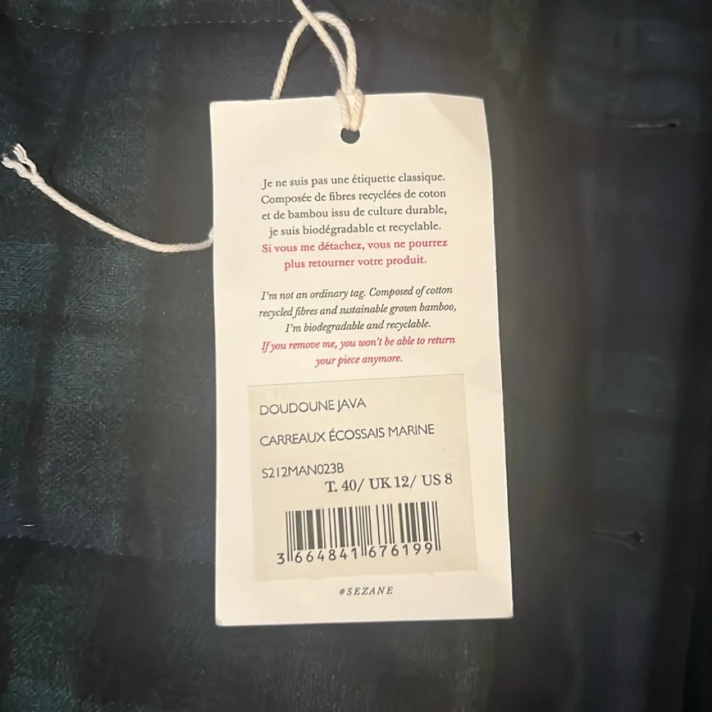 Sezane Java Puffer Jacket size 8/40 image indicator(8)