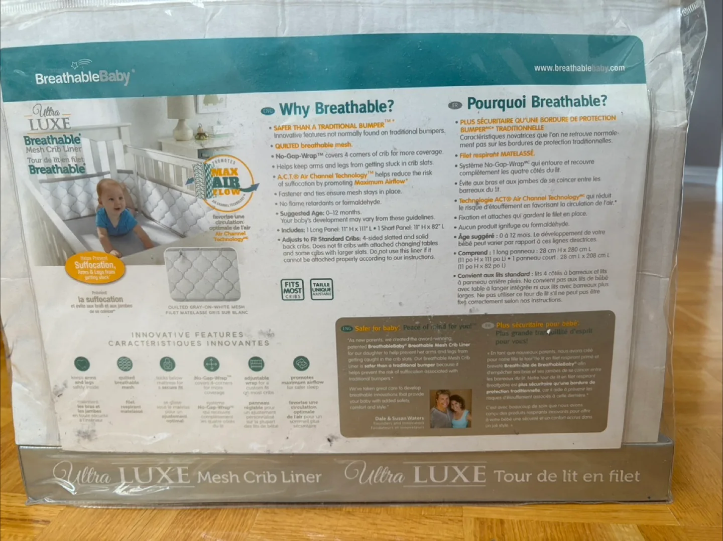 BreathableBaby Ultra LUXE Mesh Crib Liner image indicator(2)