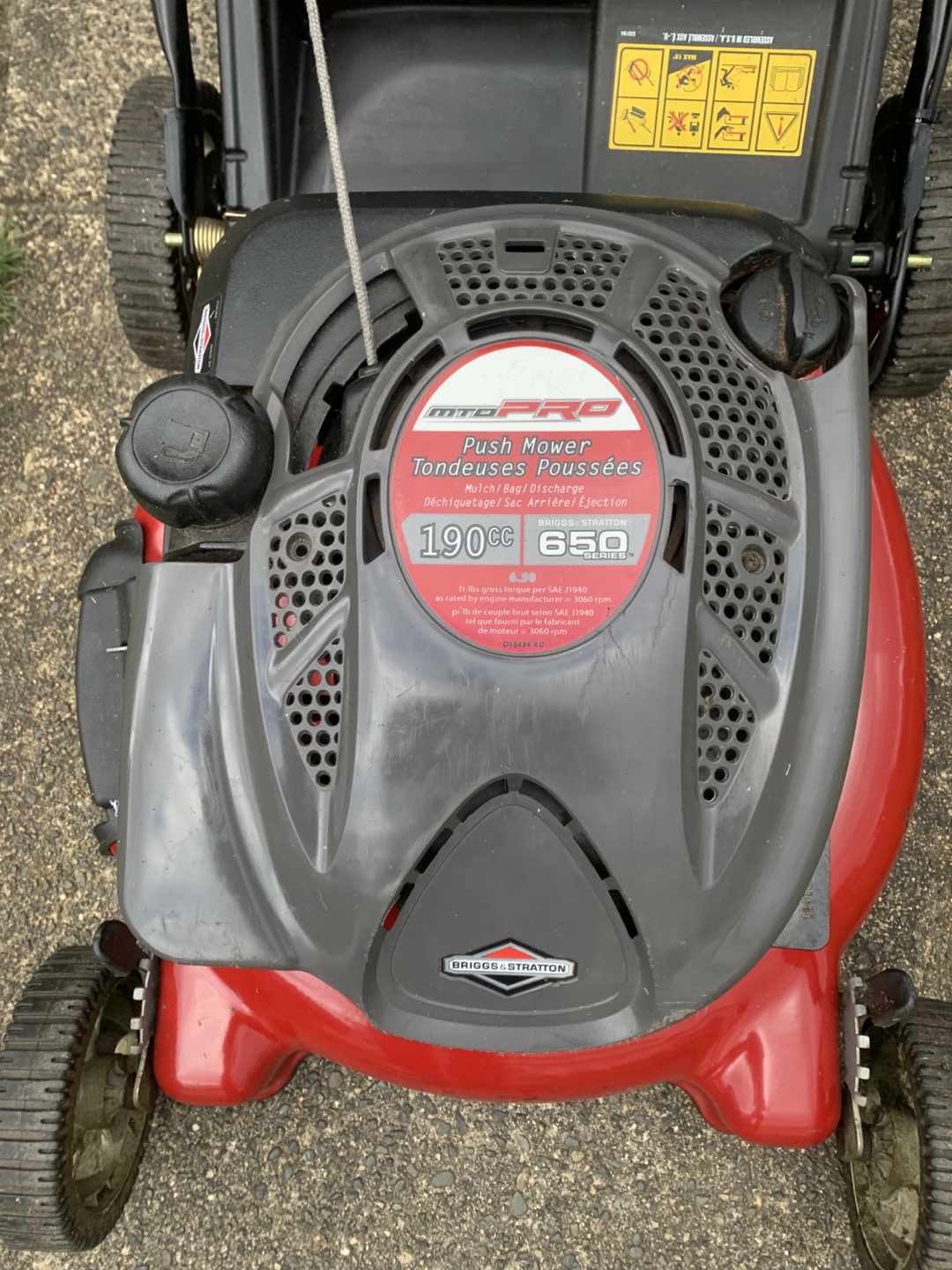 Gas Powered Push Lawn Mower - photo 2
