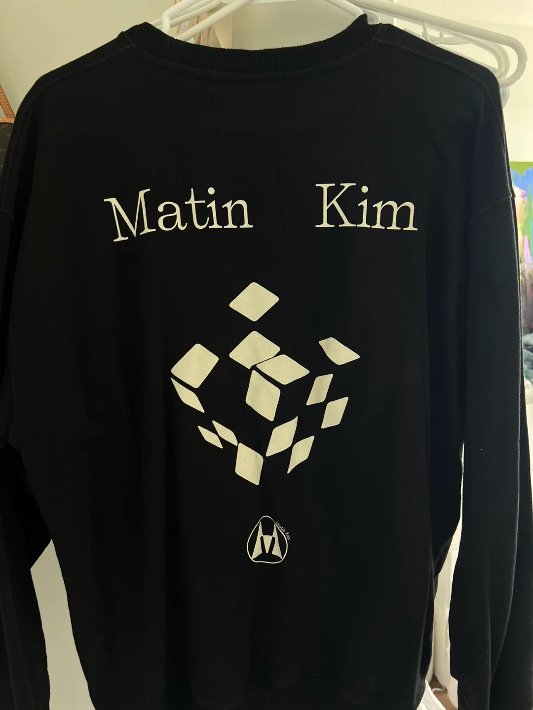 Matin Kim Black Crewneck Sweatshirt image indicator(2)
