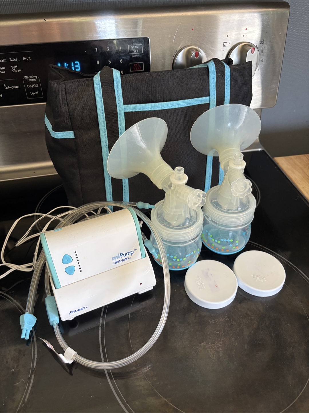 First Years miPump Double Electric Breast Pump with Carry Bag