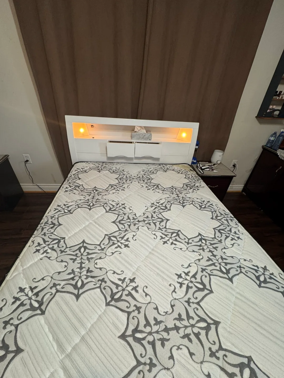 Double Bed Frame with Mattress and Built-in Storage image indicator(3)