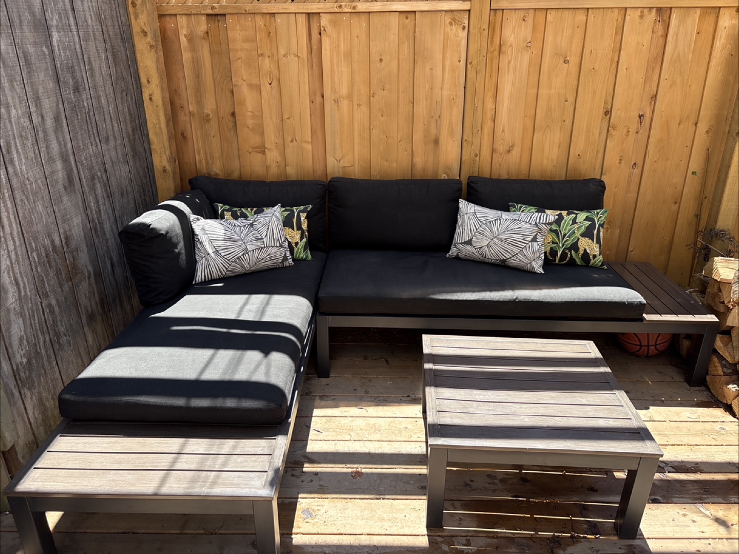 Outdoor Sectional Sofa Set with Coffee Table - photo 2
