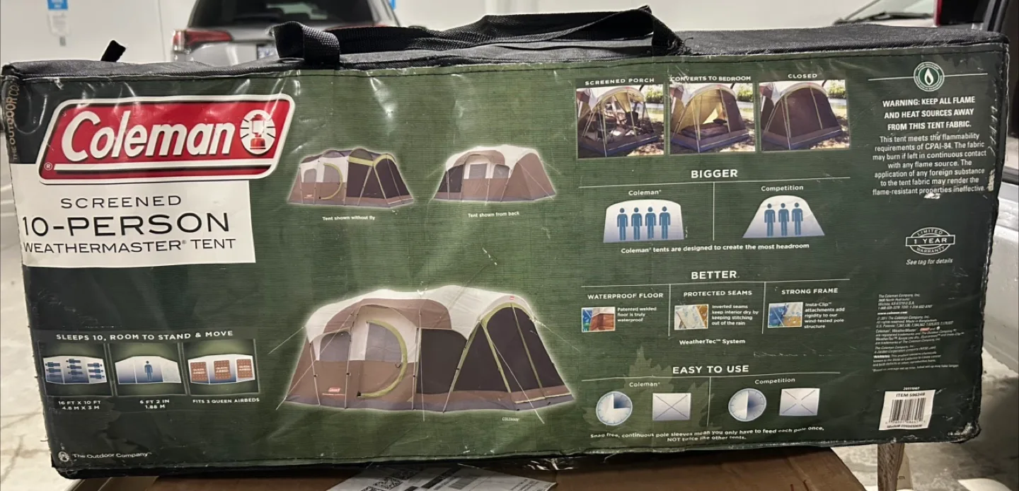Coleman Weathermaster 10-Person Screened Tent image indicator(2)