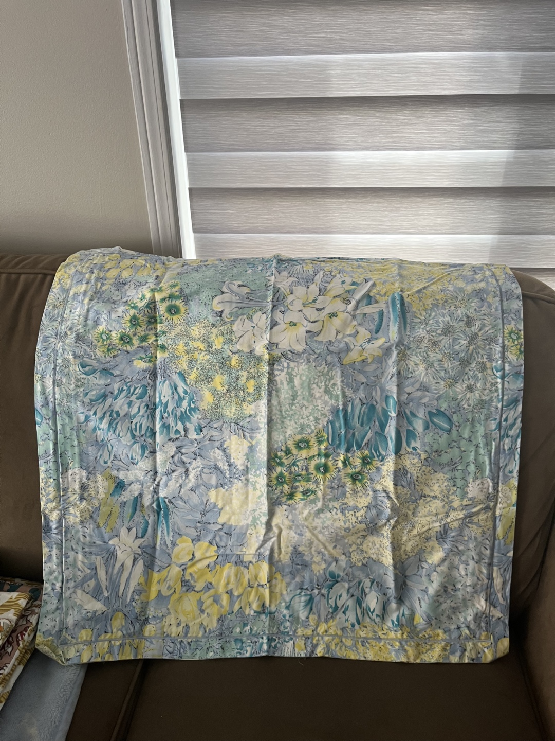 Floral European sham