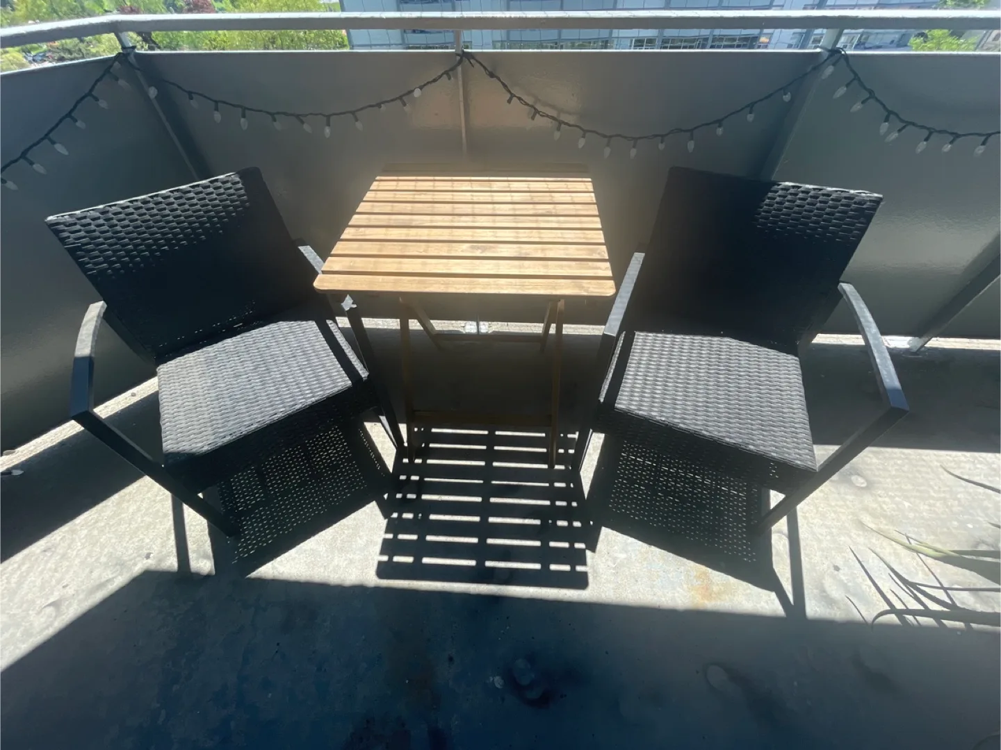 Balcony Patio Set - 2 Chairs and Table image indicator(2)