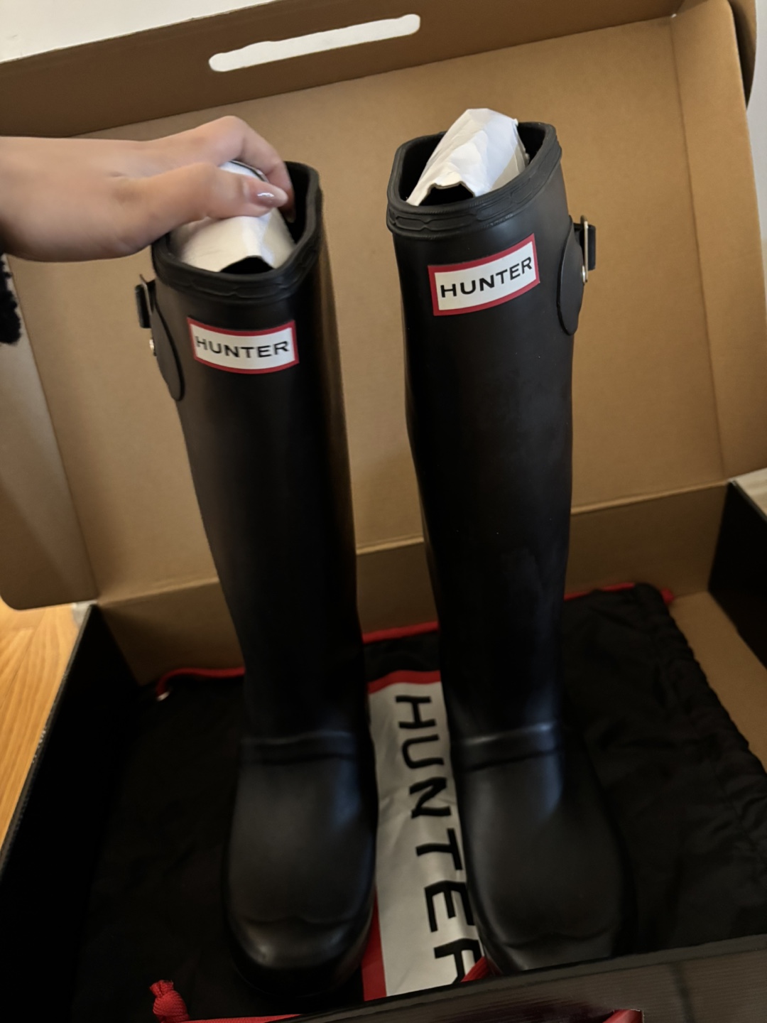 Hunter Original Tall Gloss Black Rain Boots - photo 5