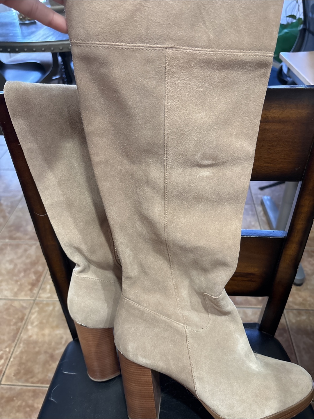Michael Kors Suede Knee-High Boots