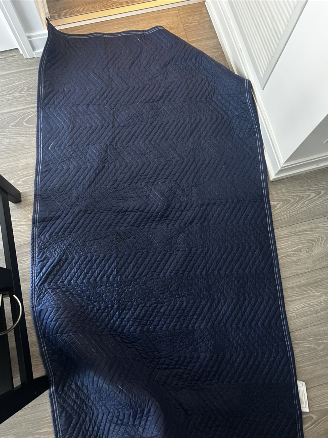 One Moving Blanket, 40" x 72", Navy Blue - photo 2