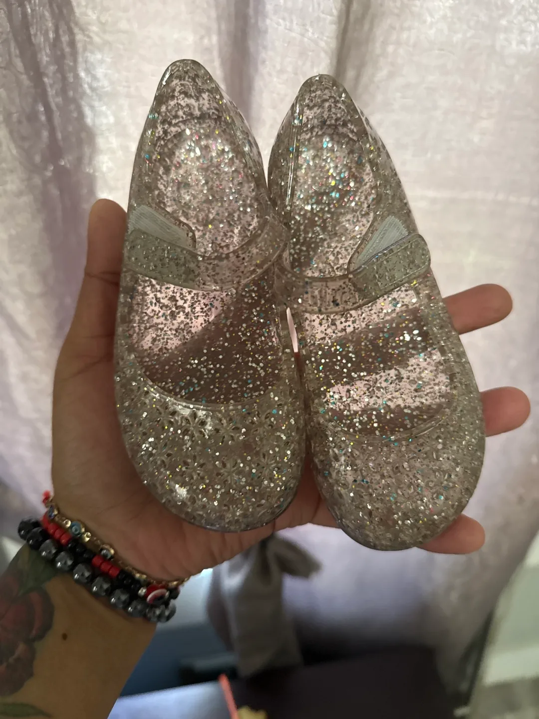 Girls' Glitter Jelly Shoes size 7 thumbnail
