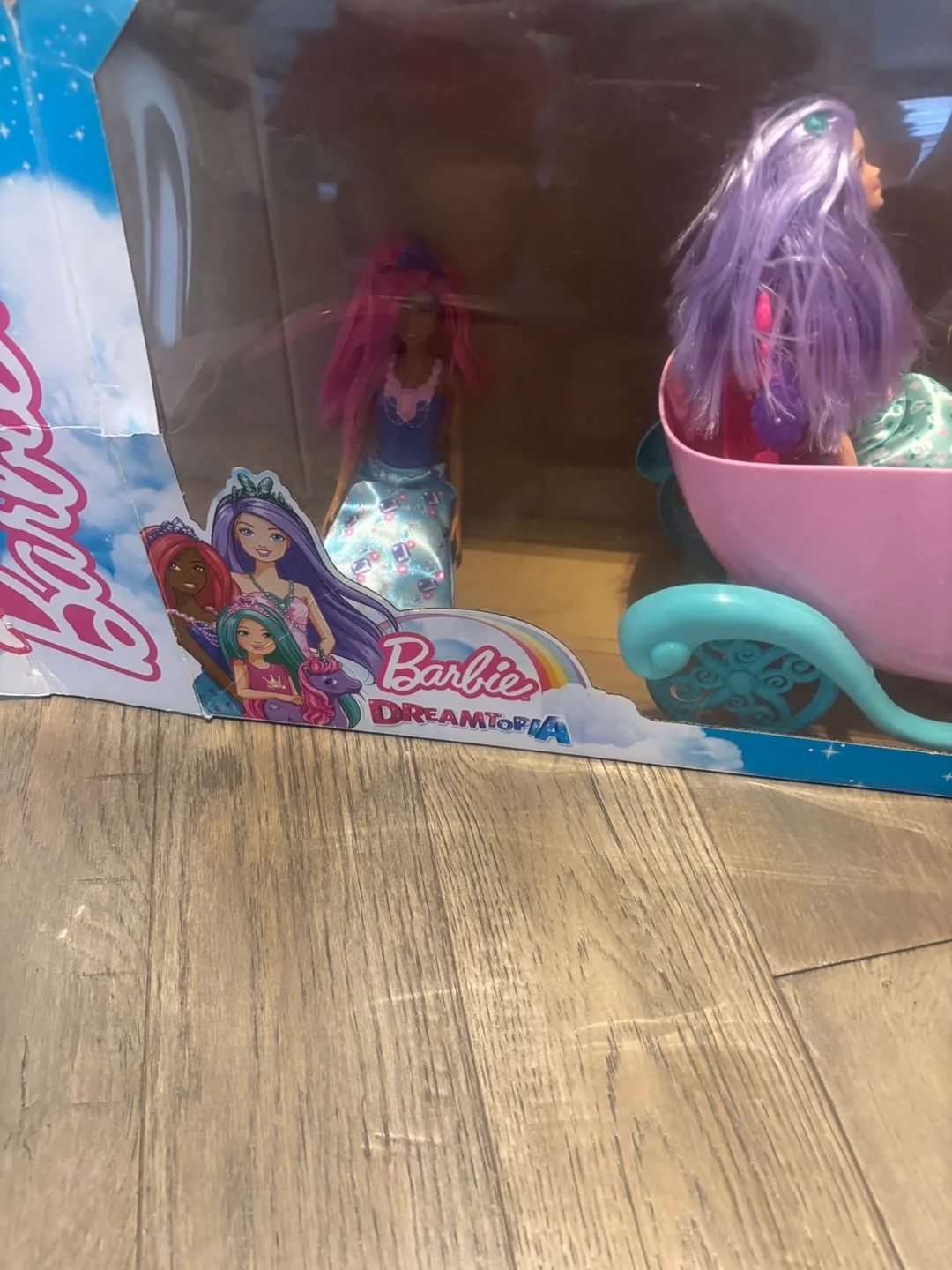 Barbie Dreamtopia Sweetville Carriage Unicorn & 2 Doll... image indicator(2)