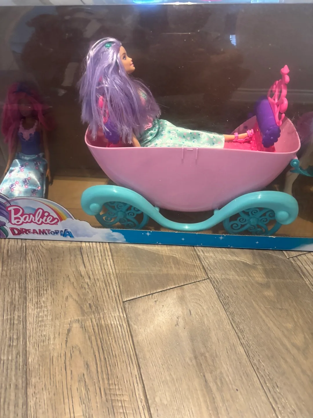 Barbie Dreamtopia Sweetville Carriage Unicorn & 2 Doll... image indicator(3)