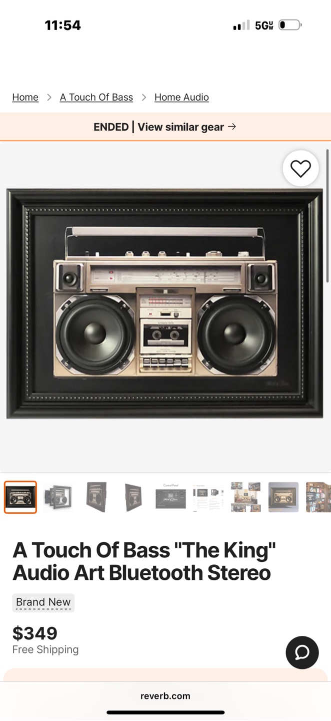 Framed Boombox Art Print - photo 3