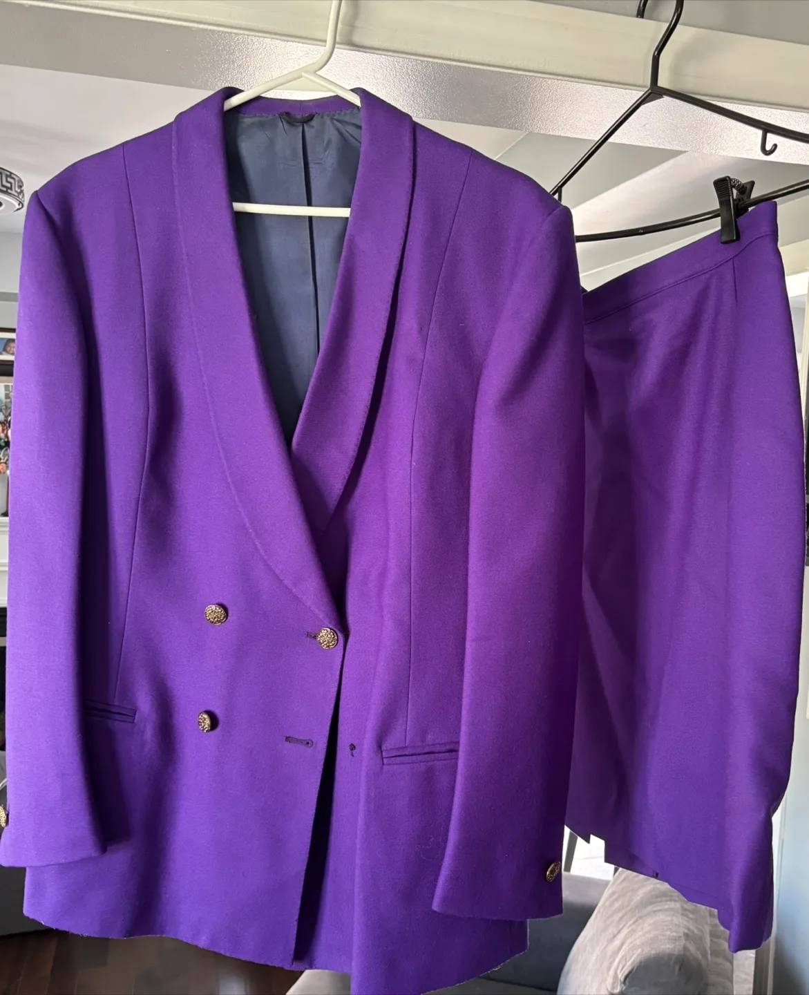 Purple Women's Suit Jacket and Skirt thumbnail