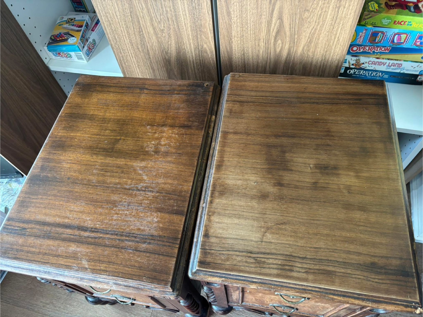 Pair of Antique Wooden Nightstands - photo 2