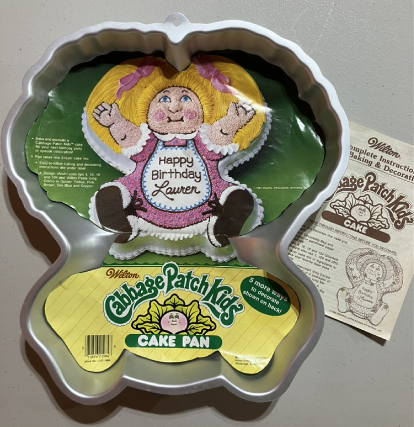 Vintage Wilton Cabbage Patch Kids Cake Pan