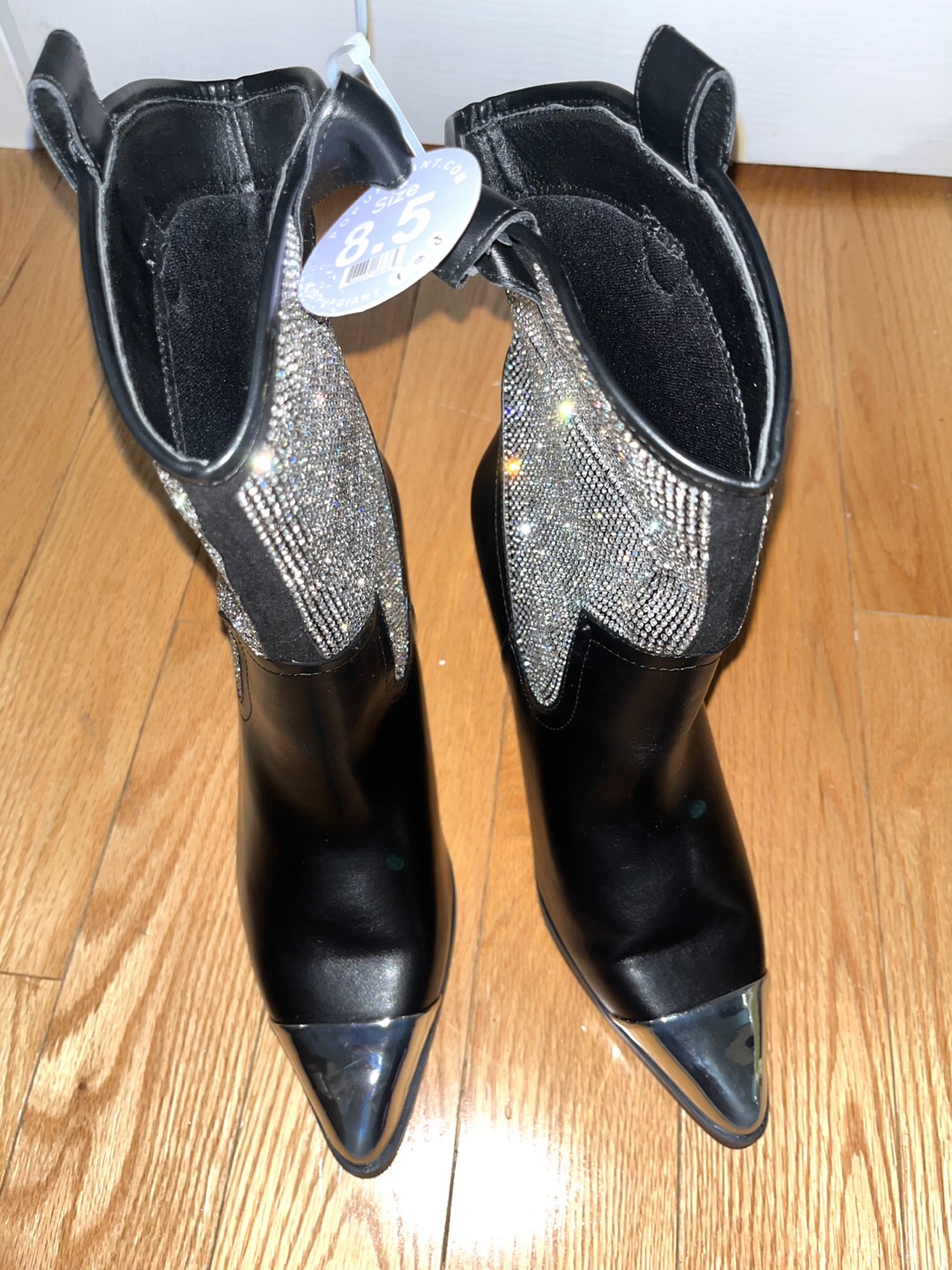 Brand new Black w sequin cowboy boots - photo 2