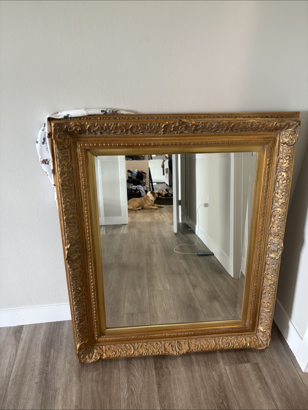 Large Ornate Gold Framed Mirror - photo 2