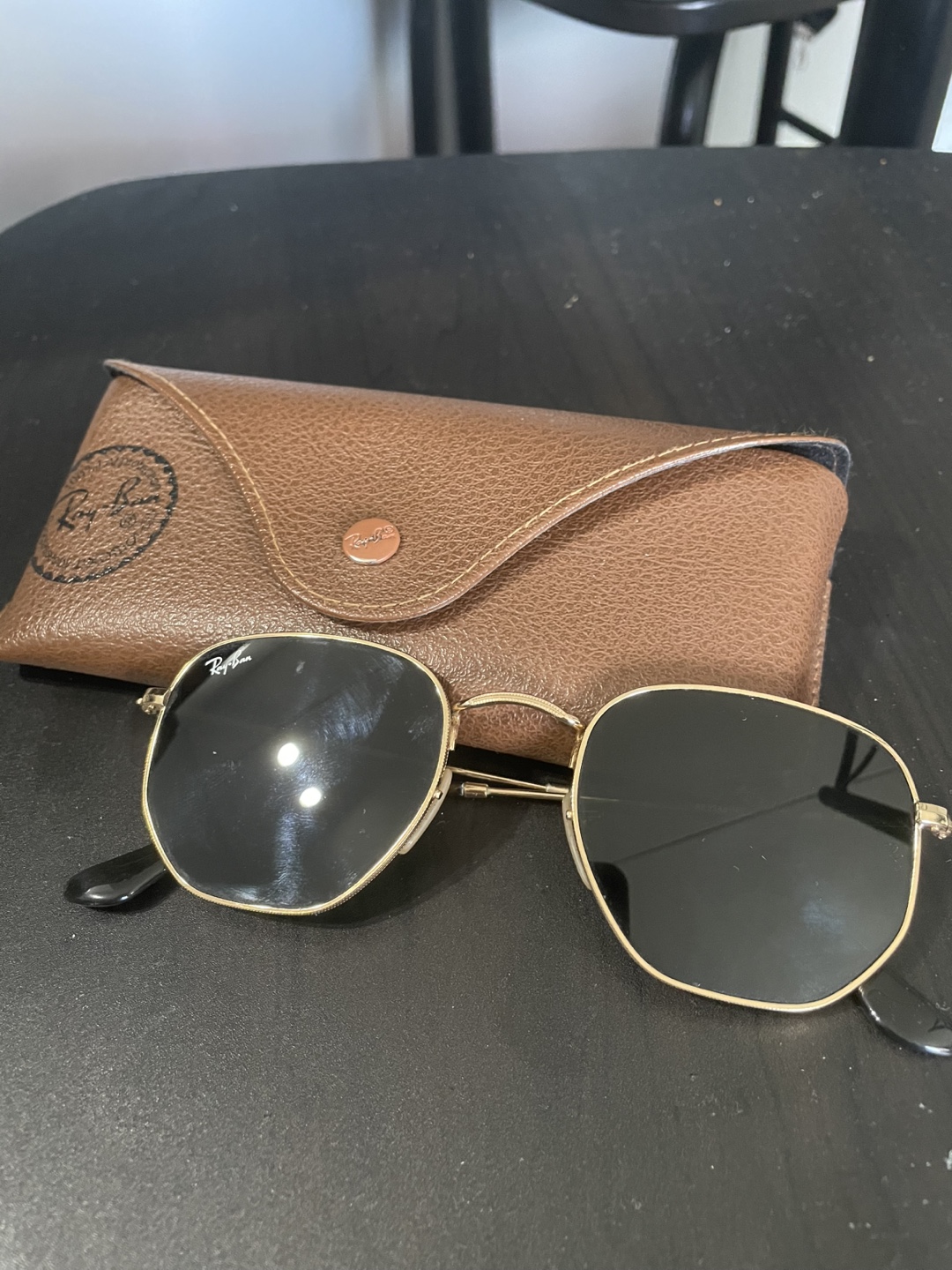 Ray-Ban Hexagonal Sunglasses with Case - photo 2