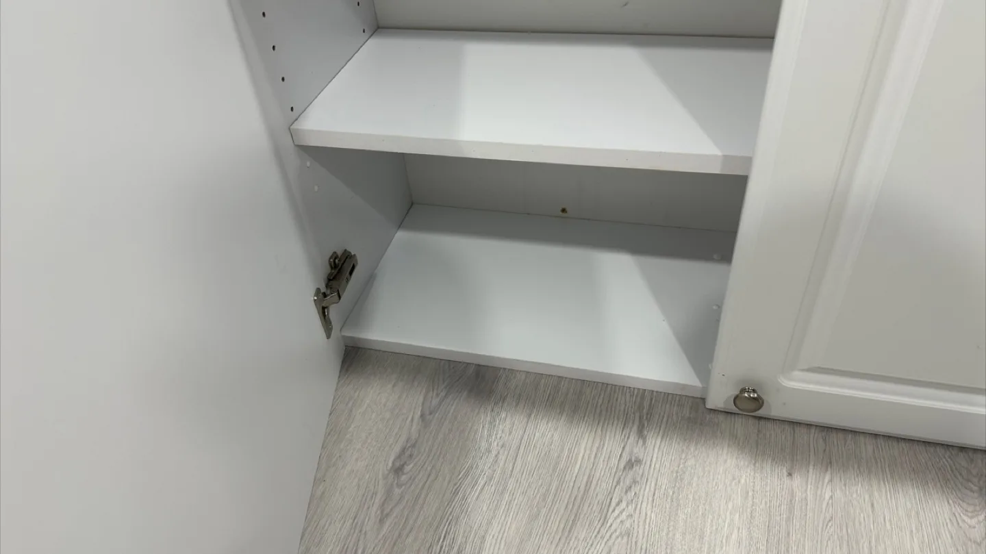 Three Compartment  White  Cabinets image indicator(7)