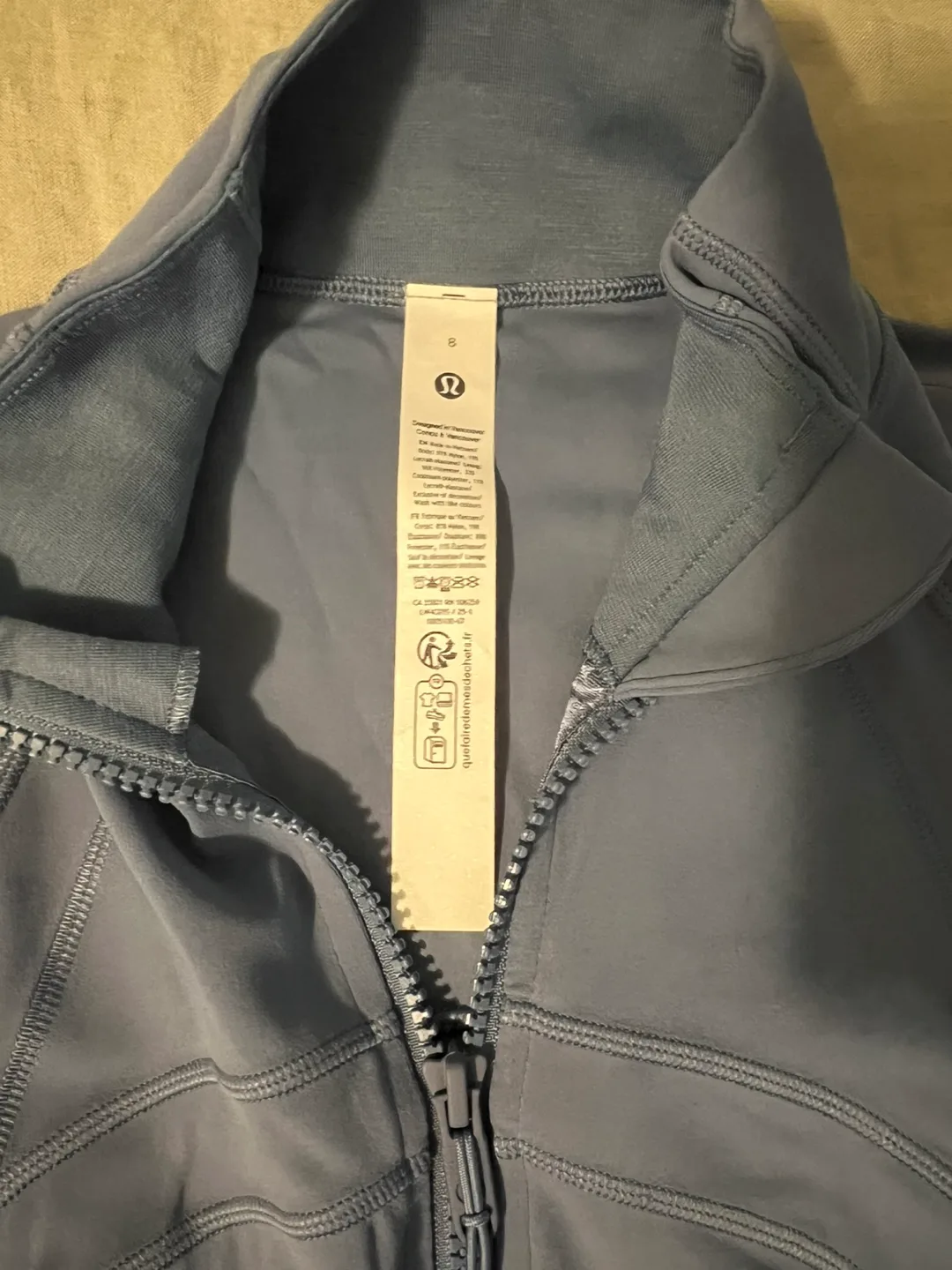 Lululemon Define Jacket *Nulu - Washed Denim - size 8 image indicator(8)
