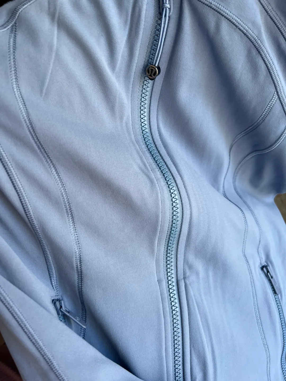 Lululemon Define Jacket *Nulu - Washed Denim - size 8 image indicator(10)