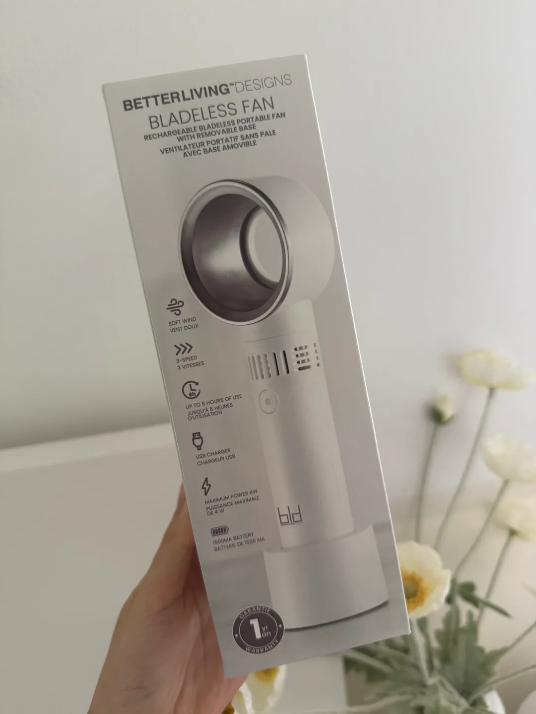 Betterliving Designs Bladeless Rechargeable Fan thumbnail