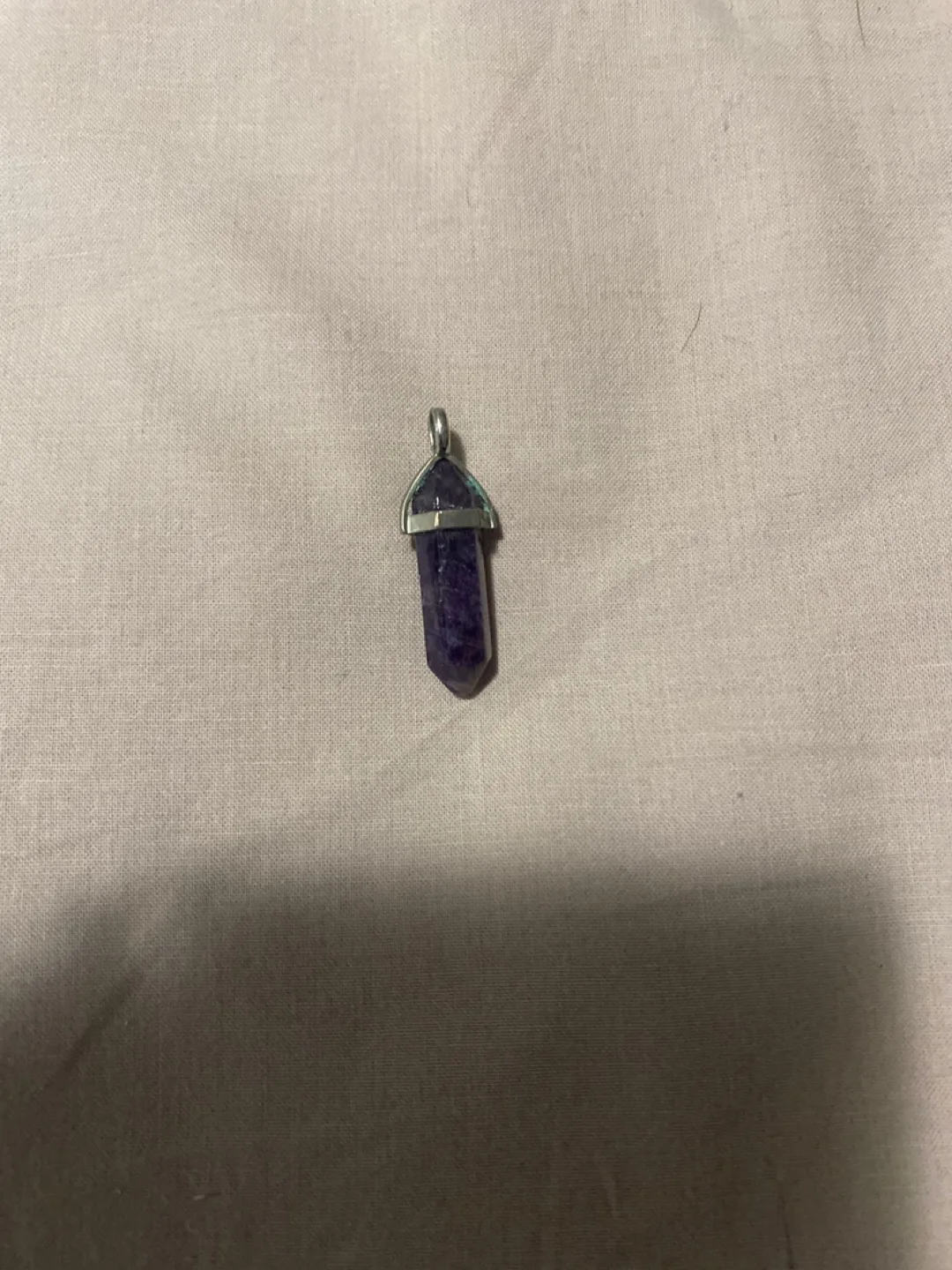 Amethyst Crystal Point Pendant thumbnail