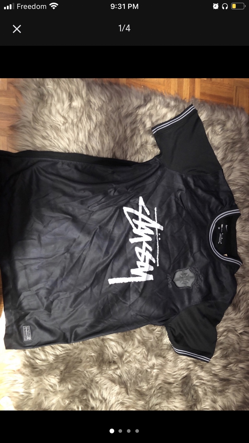 Nike x Stüssy Dri-FIT Brazil Jersey Black