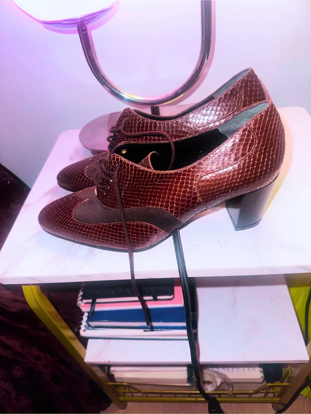 Vintage Robert Clergerie Oxford Block Heels thumbnail