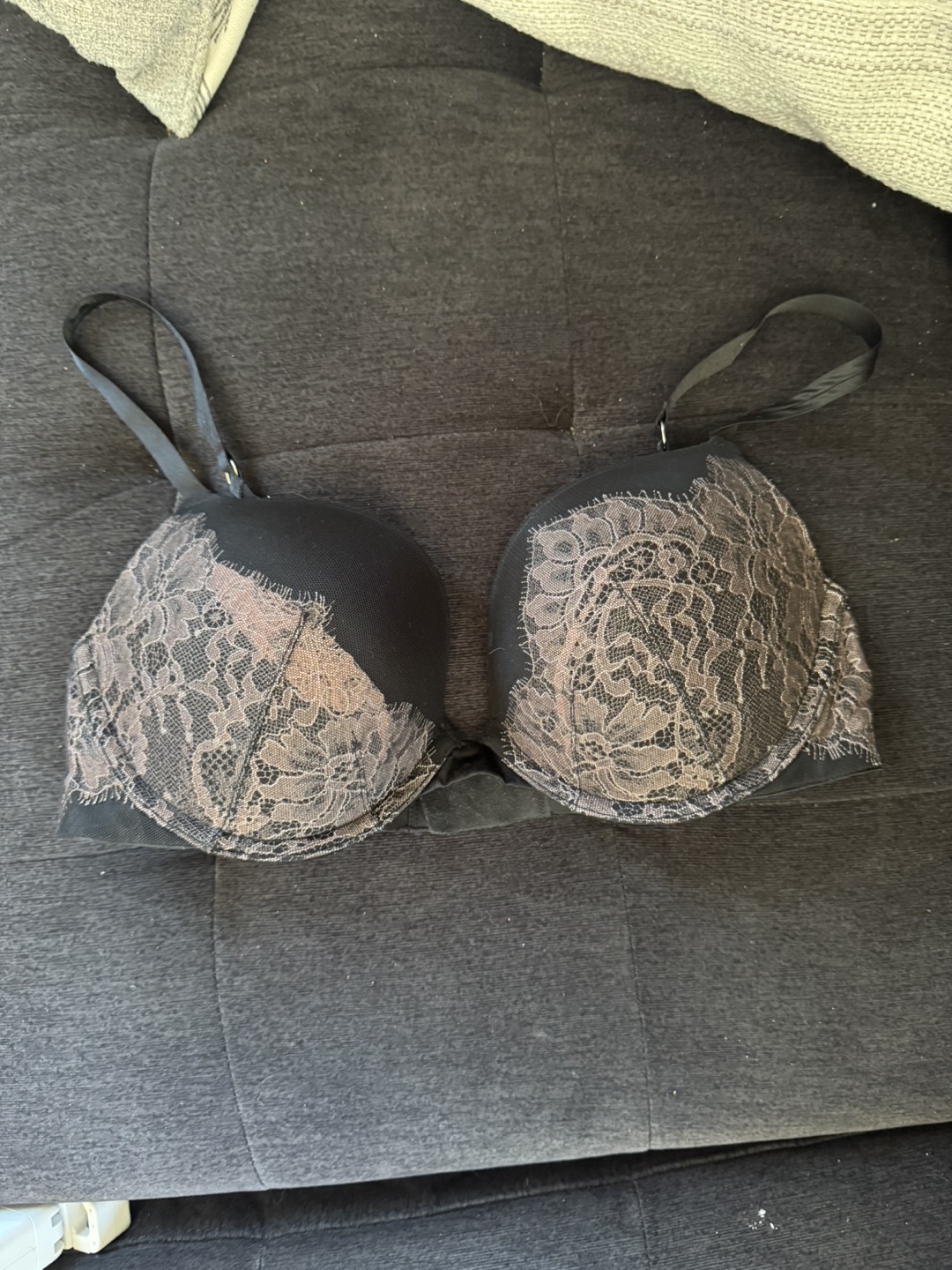 Black Lace Bra