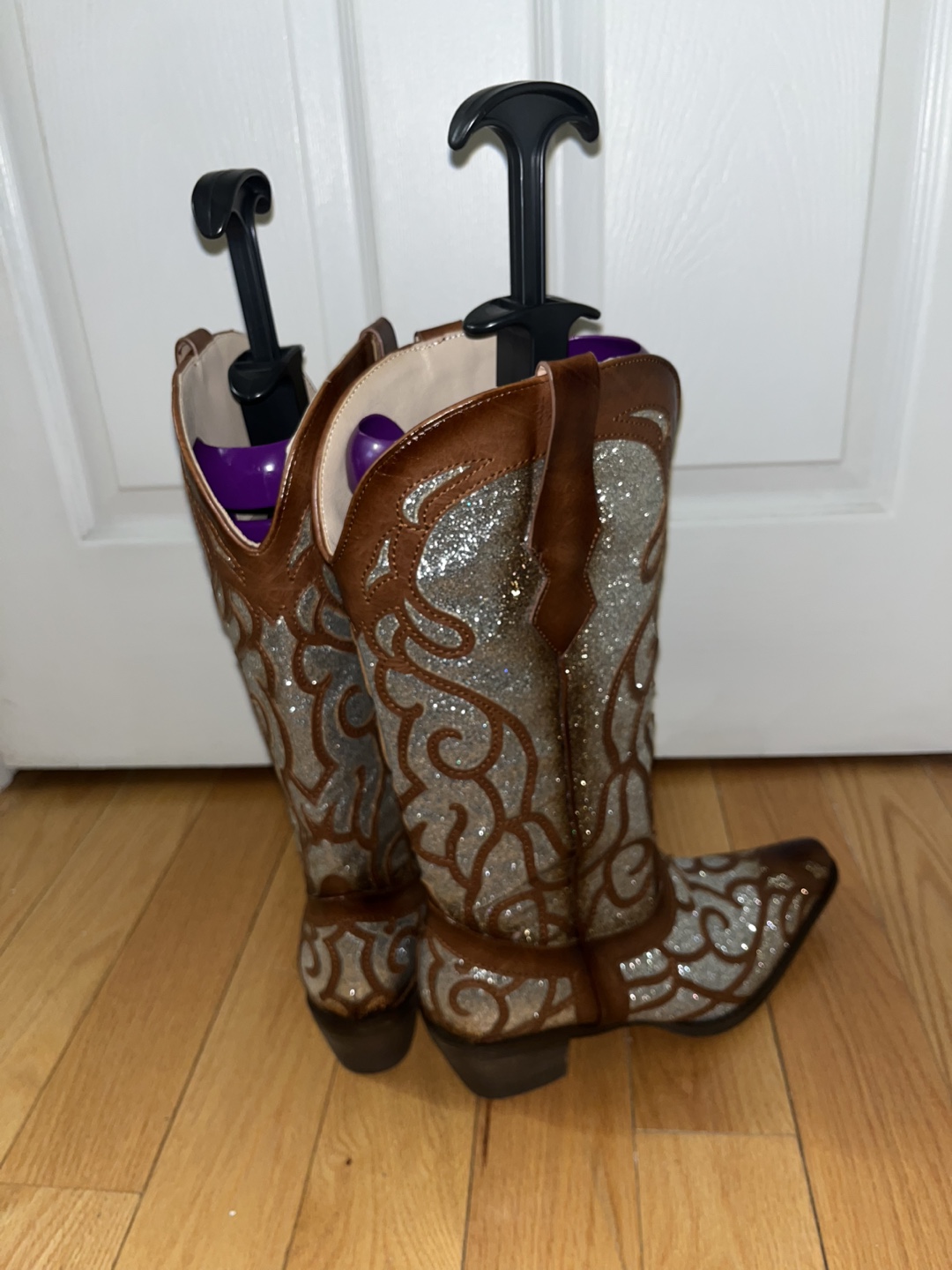 Brown and Silver Cowboy Boots - photo 3