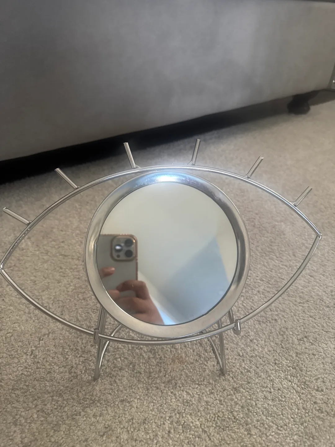 Silver Eye Mirror, Knot Decor, and Gold Geometric Mirror image indicator(3)