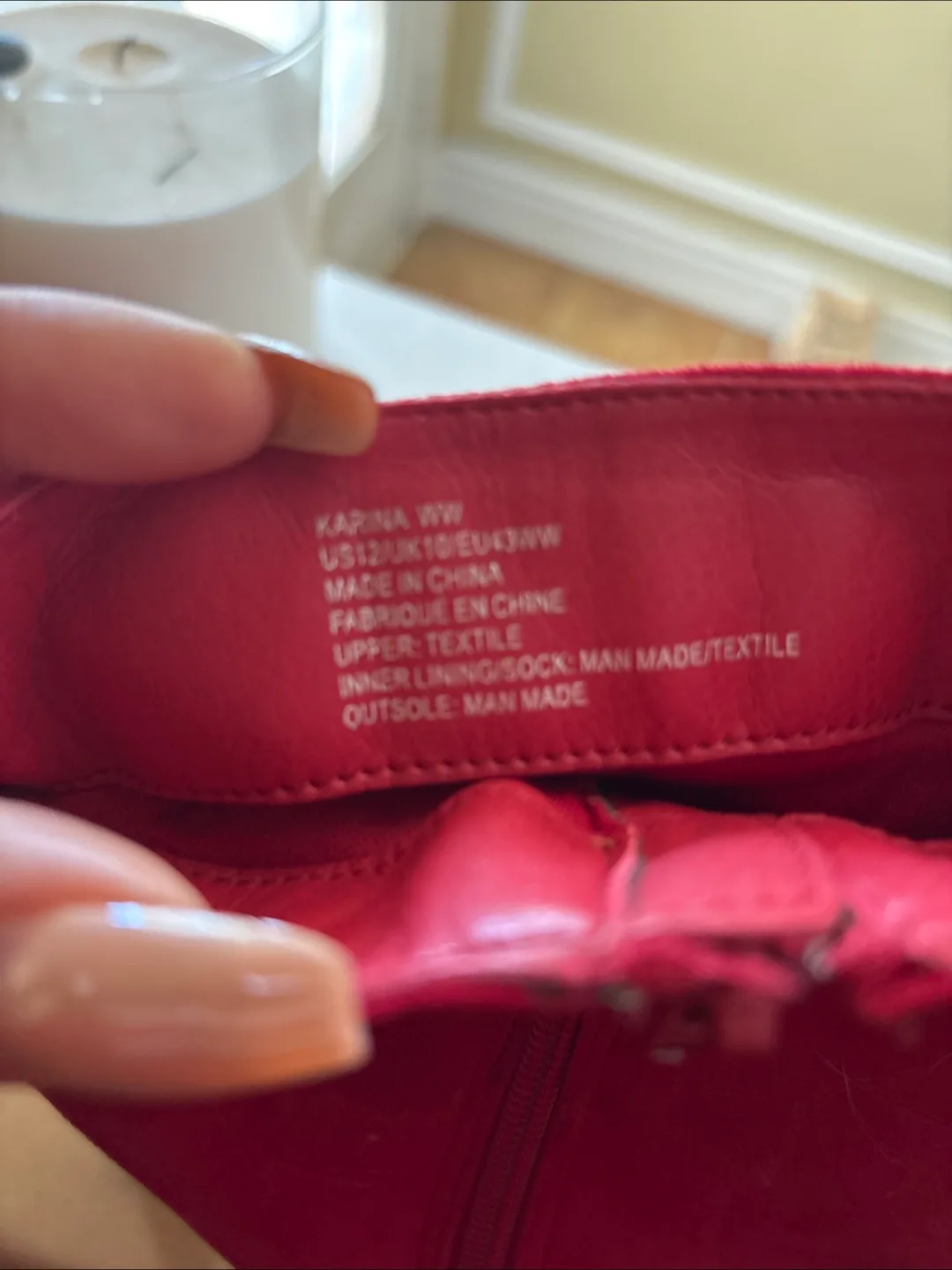 Red Suede Bow Ankle Boots image indicator(3)