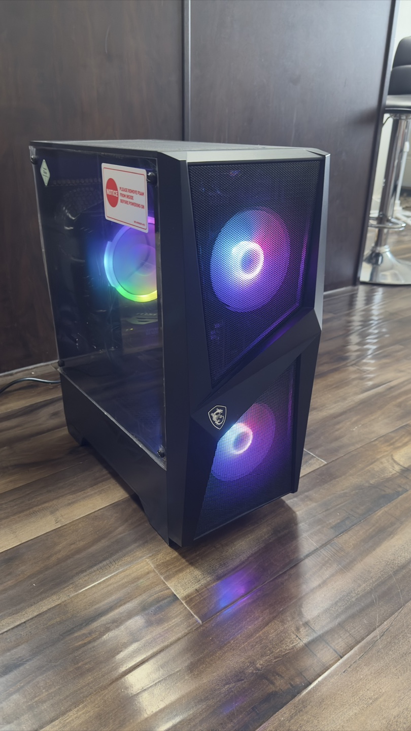 MSI Gaming PC with RGB Lighting and Peripherals