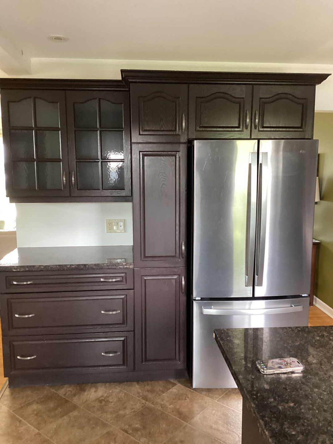 Dark Brown Kitchen Cabinets & Pantry - photo 2